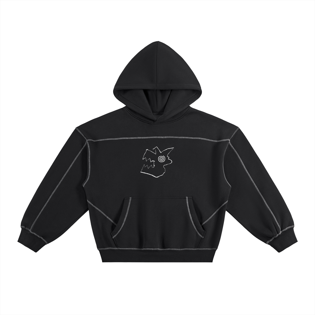 VERSAINTS FLEECE HOODIE (BLACK)